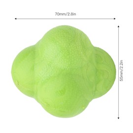 Vbestlife 3 Piezas Bola de Reacción Hexagonal TPR Coordinación Ejercicio de Reflejos Deportes Bola de Entrenamiento Físico (18 * 7 * 6cm-Verde)