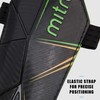 Mitre Delta Ankle Protect Football Shin Pads, Black (Black/Green/Yellow)