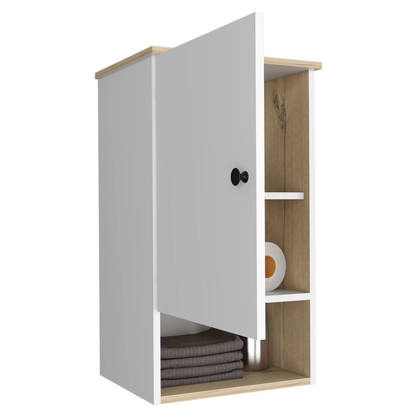LJLB Stylish and Functional Alaska Medicine Cabinet with Three Shelves,