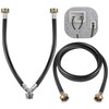Dreyoo Y Mixer Hose Connector with Washing Machine Hose, 1FT