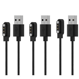 Austuo 3-Pack Replacement Charger for YAMAY SW023,Willful SW021 / SW025, Letsfit ID206 / ID205L / ID205U / ID205S / ID216,Umidigi Uwatch 3S / 3 / 2S 2 Charging Cable 3.3ft 100cm