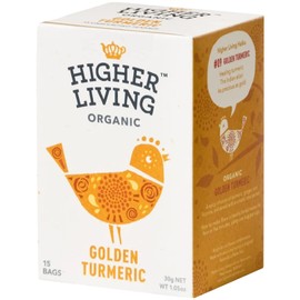 HIGHER LIVING Organic Golden Turmeric Tea, 15 CT