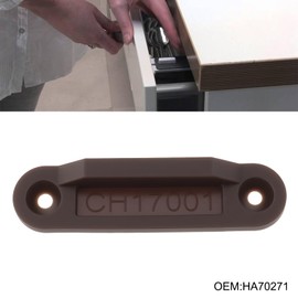 The Lord of the Tools 4Pcs Caravan Motorhome Brown Striking Plate HA70271 53x12mm Compatible with Espagnolette Locks
