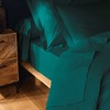douceur d'intérieur, Fitted Sheet (160 x 200 cm) Lina Emerald,