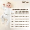 Baby 100% Cotton 3-Piece Coverall with Foldable Cuff and Feet,