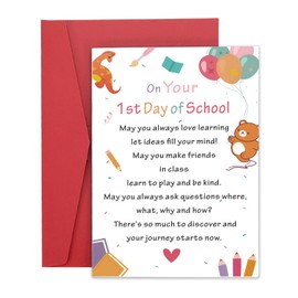 First Day of Kindergarten Gifts, 1st Grade School Supplies, Back to School Cards for Teen Girls, Back to School Supplies for Students, First Day of School Gifts for Kids, Aesthetic School Stuff