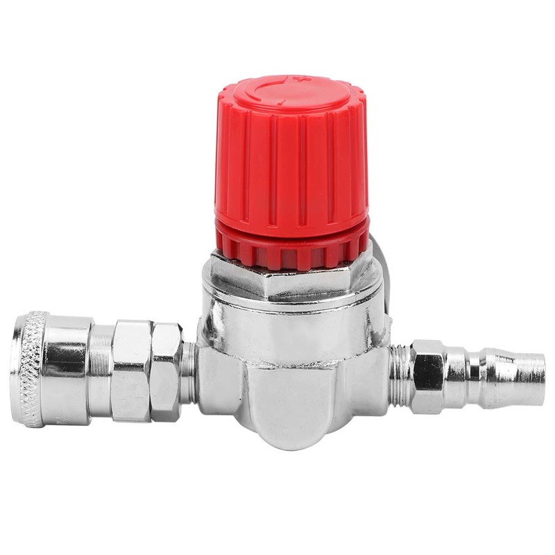 Pressure Regulator Switch Control Valve Gauge with Male-Female Connector for
