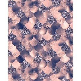 Blush and Navy Mermaid Scales Composition Notebook - Large Ruled Notebook - 8x10 Lined Notebook (Softcover Journal / Notebook / Diary) (8x10 Lined Softcover Notebook, Band 59)