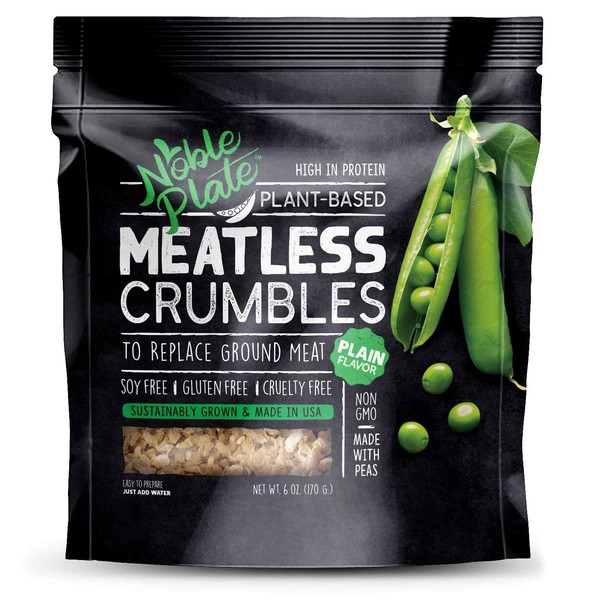 Meatless Crumbles, Soy Free, Non-GMO, Vegan, 45g Protein, 0g Net