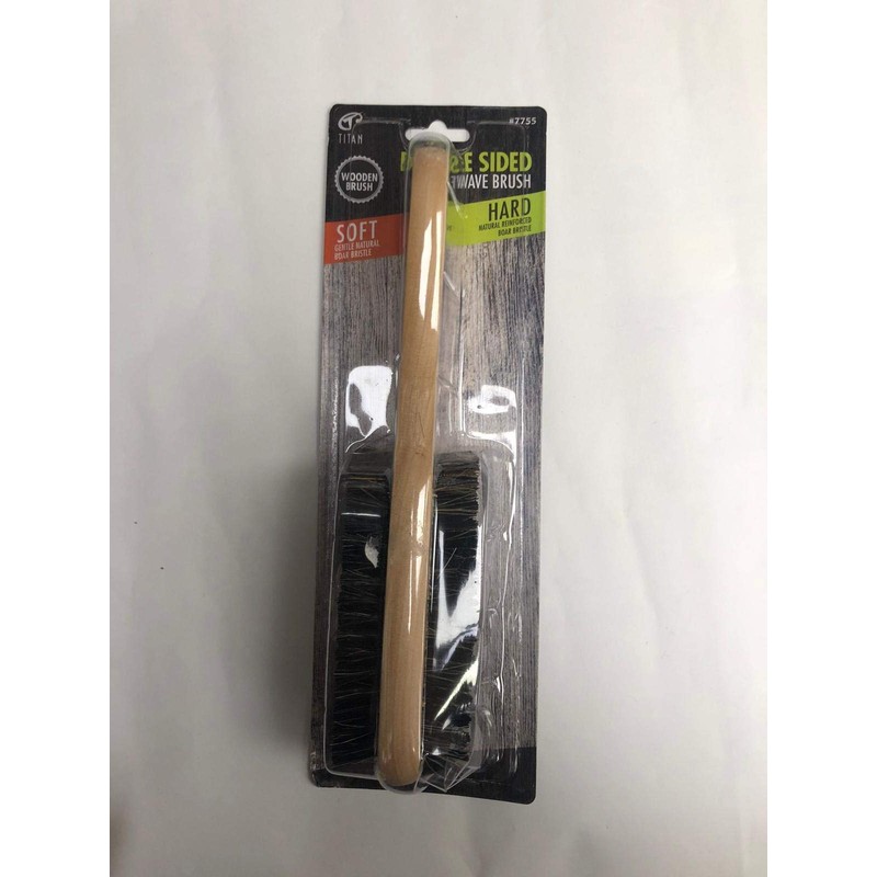 Titan Classic Double Sided No. 7755 Wave Hair Brush, Tan