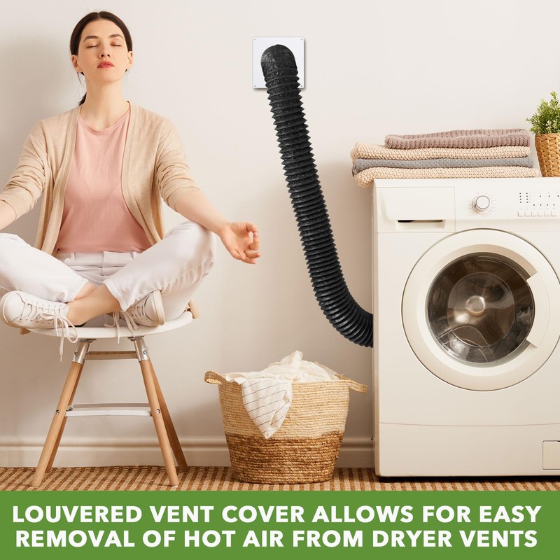 Glooglitter Dryer Vent Kit 4 Inch Dryer Ducting Tube Vent