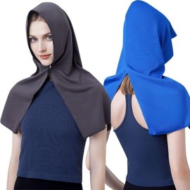Outdoor Cooling Hooded Shawl Towel for Sports & Cycling Functional Black/ONE