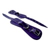 Par Grillete Cuero Tobillo Reforzado Gym Crossfit Morado