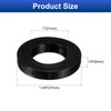 sourcing map 12 Pcs Solid Nitrile Rubber Flat Washer DN25