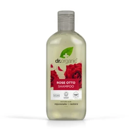 Dr Organic Rose Otto Shampoo, for Men and Women, Natural, Vegan, Cruelty Free, Paraben & SLS Free, Recyclable & Recycled from Sea-bound Plastic, Certified Organic, 265 ml