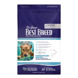 Dr. Gary's Best Breed Freshwater Recipe Made in USA [Natural Dry Dog Food for All Breeds and Sizes] - 26lbs, Dark Brown, 7-22301-88149-1
