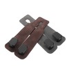 BUGUUYO 2pcs Double Headrest Hooks Suede Car Backseat Storage Organizer