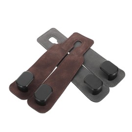 BUGUUYO 2pcs Double Headrest Hooks Suede Car Backseat Storage Organizer for Purses Coats Accessories Stylish and Durable Car Interior Hanger Trucks Suvs