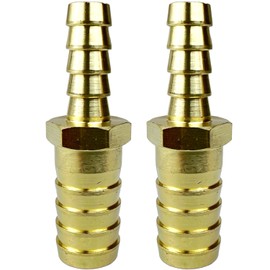 2PCS Brass 5/16"x1/2" Barb Hose ID Reducer Reducing Brabed Fitting Splicer Mender Union by CX WONDERLAND
