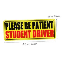 Ciieeo 5pcs Magnetic Novice Driver Sticker Reflective Decals for Vehicles Easy to Install for Cars Trucks Trailers Visibility Warning for Beginner Drivers