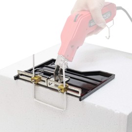 Wiltec Grooved Cutting Slide for Styrofoam Cutters Large with Scale, for Grooves in Styrofoam and Other Insulation Materials with Adjustable Groove Width for Hot Cutters