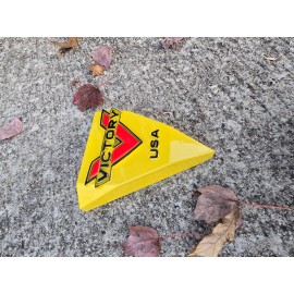 Victory Set of Custom Made and Painted Victory Script  theme Cheese Wedges.  Yellow