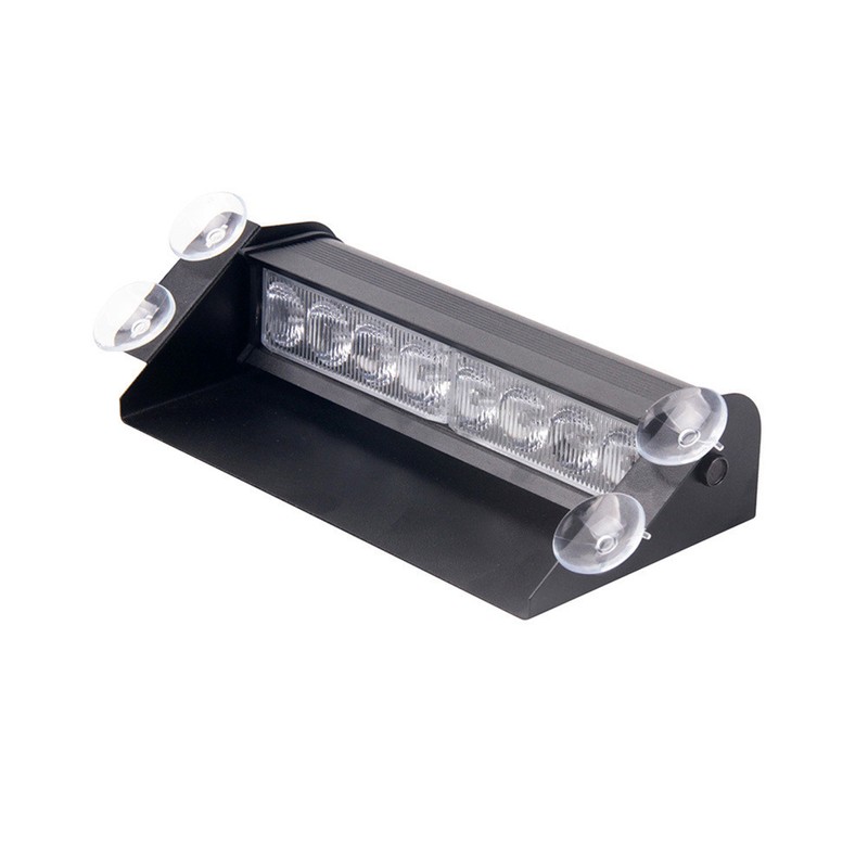 DC 12V Auto Car 8 LED Red and Blue Car