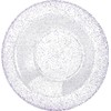 Lillian Collection Purple Glitter Plastic Soup Bowls - 14 Oz, Transparent, 10 Pcs