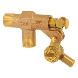 Robert Manufacturing - R400-1 R400 Series Bob Red Brass Float Valve, 1" NPT Male Inlet x 1" NPT Male Outlet, 68.5 gpm at 85 psi Pressure