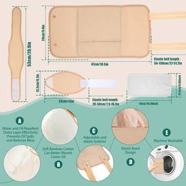 5Pcs Essential Oil Wrap, Essential Neck Waist Oil Pack Set Mess-Free Essential Pack Wrap with Adjustable Straps Soft Comfortable Essential oil Pack for Insomnia Constipation Inflammation (Style 2)