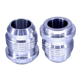 REMTUNE 10AN Male Billet - 6061 Aluminum Weld on Bung Fitting for Secure & Reliable Connections - AN10 Fitting Weld Bungs for Fabrication Projects - (2 Pcs)