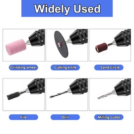 XTVTX 0.3-6.5mm Keyless Drill Chuck Conversion Tool 1/4 inch Hex Shank Quick Change Adapter Converter for Electric Grinder