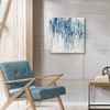 Abstract Wall Art Canvas Picture: Blue and Gray Artwork Modern