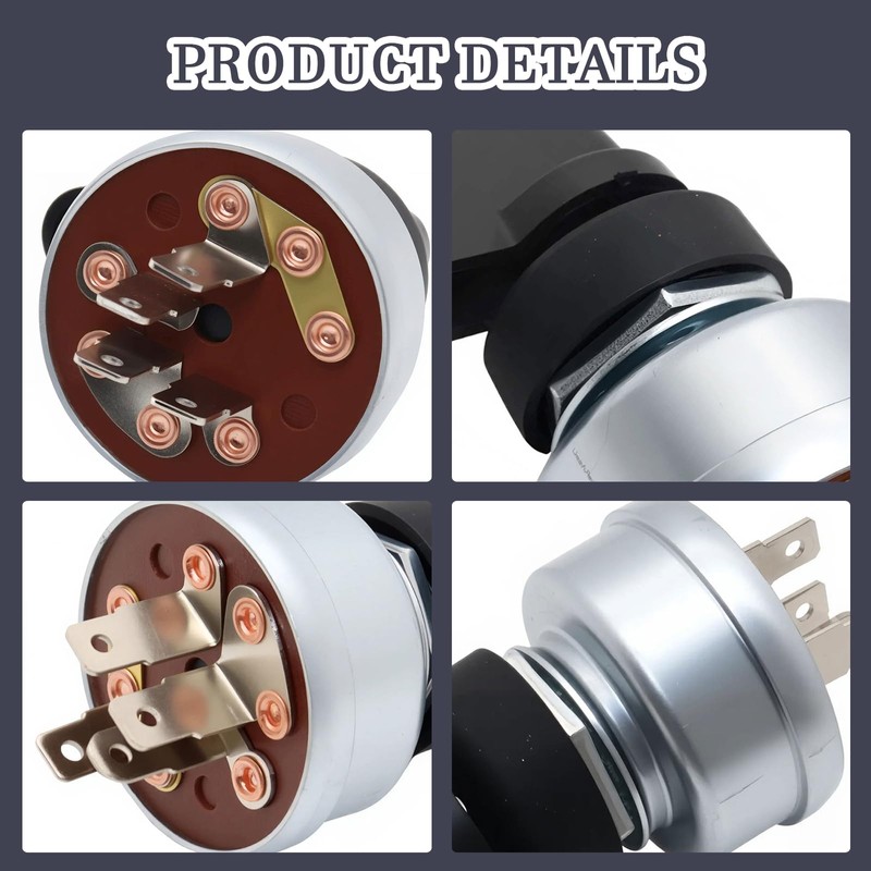 Switch Includes Handle Compatible with Miller Welder Starter Ignition Switch