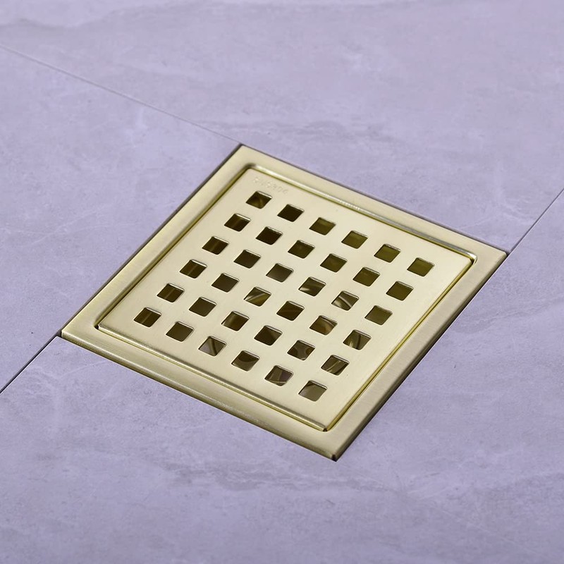 Square Shower Drain 4 inch, Nicmondo Floor Waste Drain Point