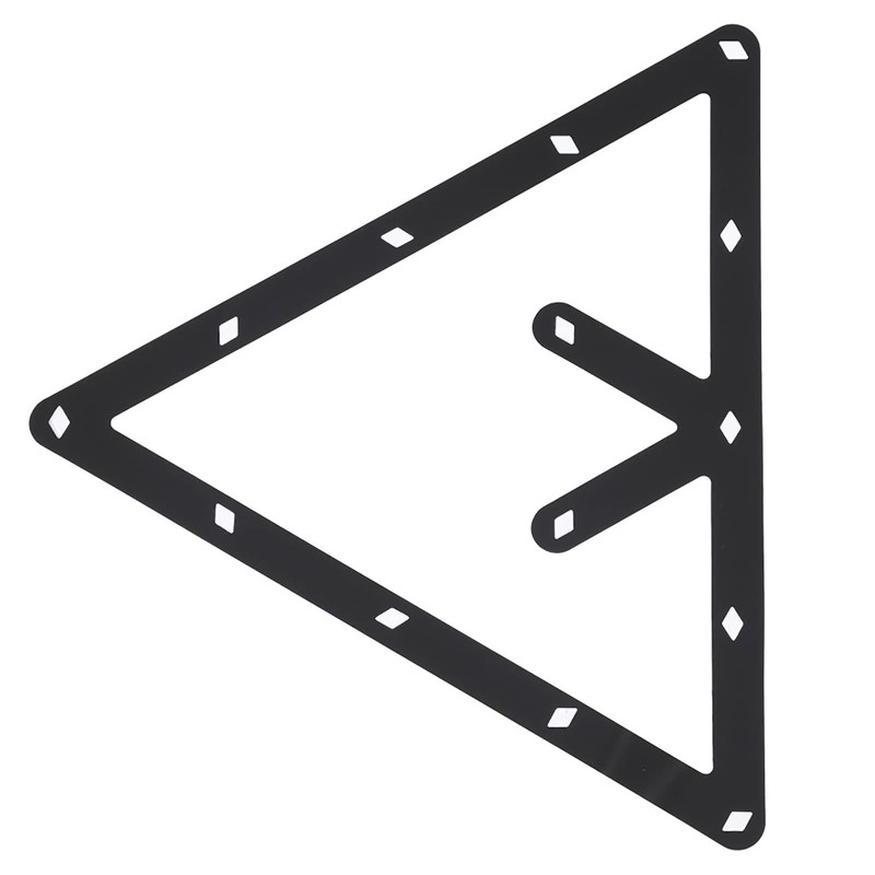 6Pcs Billiard Rack Sheet, Triangle Ball Holder Positioning 24x24cm/9.4x9.4in Space