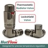 Hot Flow Black Nickel Marella 3 Modern Thermostatic Radiator Valve