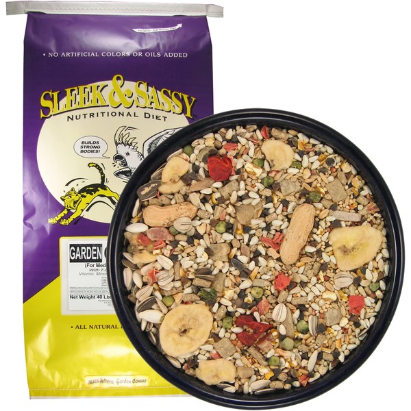 SLEEK & SASSY Garden Conure Parrot Food (40 lbs.)