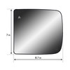 Replacement Driver Left Side Door Towing Mirror Main Big Glass