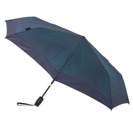 Knirps T.220 Folding Umbrella, One-Touch Automatic Open/Close, Equipped with Safety System (Difference Navy)