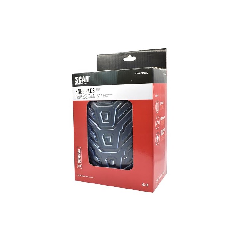 Scan PPEKPGEL 70g Professional Gel Kneepads , Black