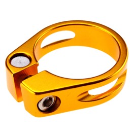 Be In Your Mind 34.9mm Quick Release Seatpost Clamp Saddle Seat Post Clamp for MTB Road Bike Aluminum Alloy Gold