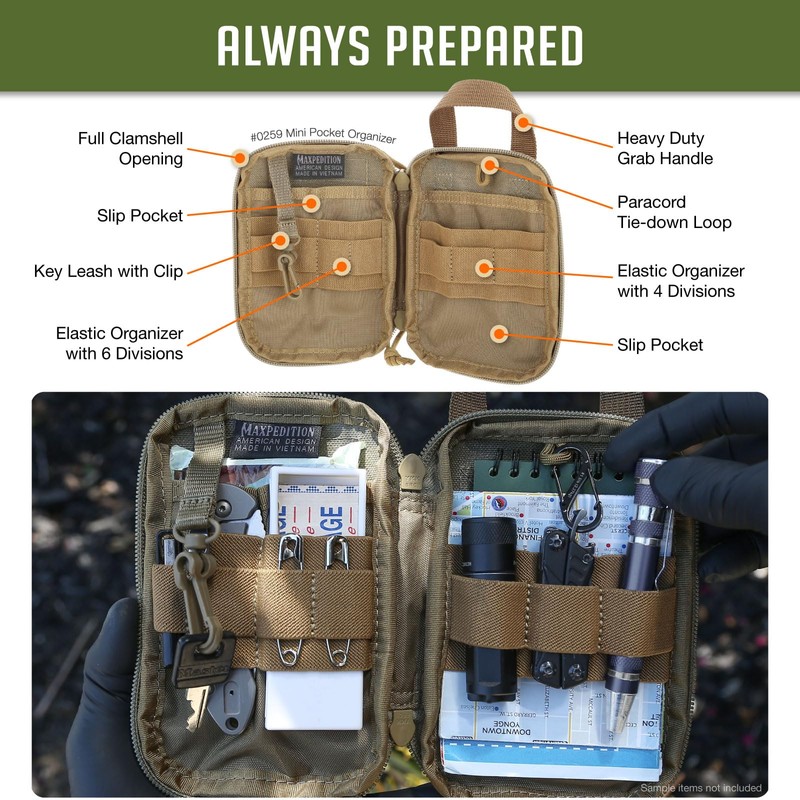 Maxpedition Mini Pocket Organizer (Khaki)