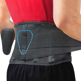 Sparthos Sparthos Lumbar Support Belt - Immediate Relief from Back Pain, Sciatica, Herniated Disc - Breathable Brace With Lumbar Pad - Adjustable Lower Back Waist Brace - For Men & Women - (XXXL)