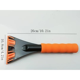 WILLOW Ice Scraper - Storage Pouch INCLUDED - Wide 10.8cm TPU Blade - No Scratch Ice Snow Frost Removal for Car SUV Truck Windscreen and Windows