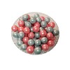 Gumballs Shimmer Pearl Pink And Silver Bubble Gum 2 Pounds