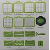 DOSMAMZ 22PCS Multi-function Vegetable & Fruit Chopper, Mandolin Food Slicer,