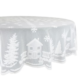 Vintage Lace Christmas Tablecloth Lace Decorative Table Cloth Xmas Decorations
