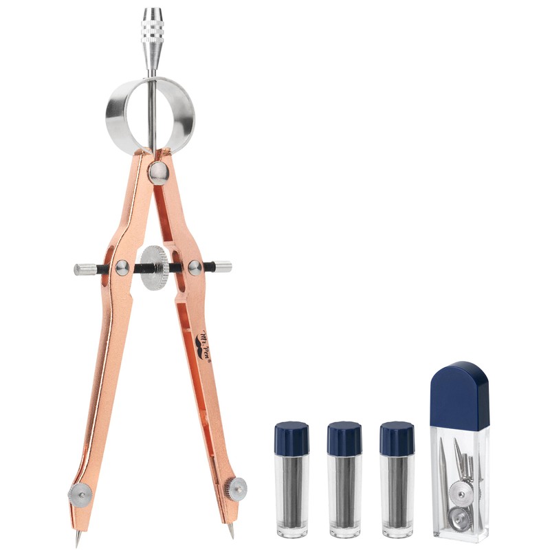 Mr. Pen Professional Geometry Compass - Rose Gold, Metal with