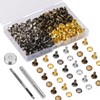 Easusy Rivets, 120 Sets 8 * 8mm Multicolor Leather Rivets,